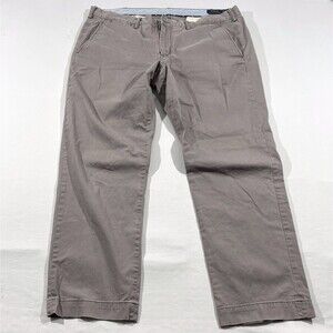 Polo Ralph Lauren Pants Mens Gray Chino Trouser Dress Cotton Slacks Sz 40x32
